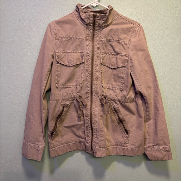 J. Crew Jackets & Blazers - J. Crew Women’s Gray Utility Jacket Size Small Lightweight Zip Cinch Waist